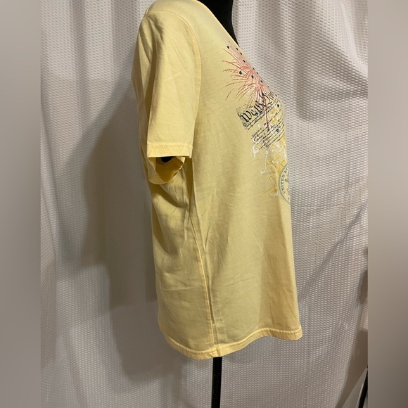 Breckinridge Yellow Patriotic Tee T-shirt Size XL - Picture 3 of 6
